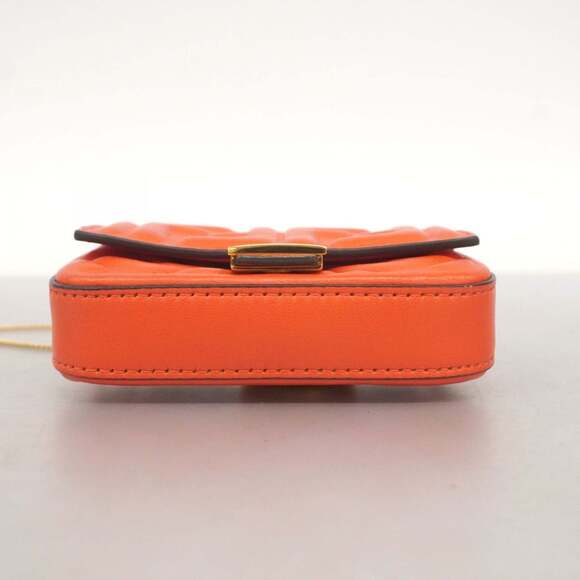 FENDI Orange Leather Shoulder Bag - Picture 3 of 15